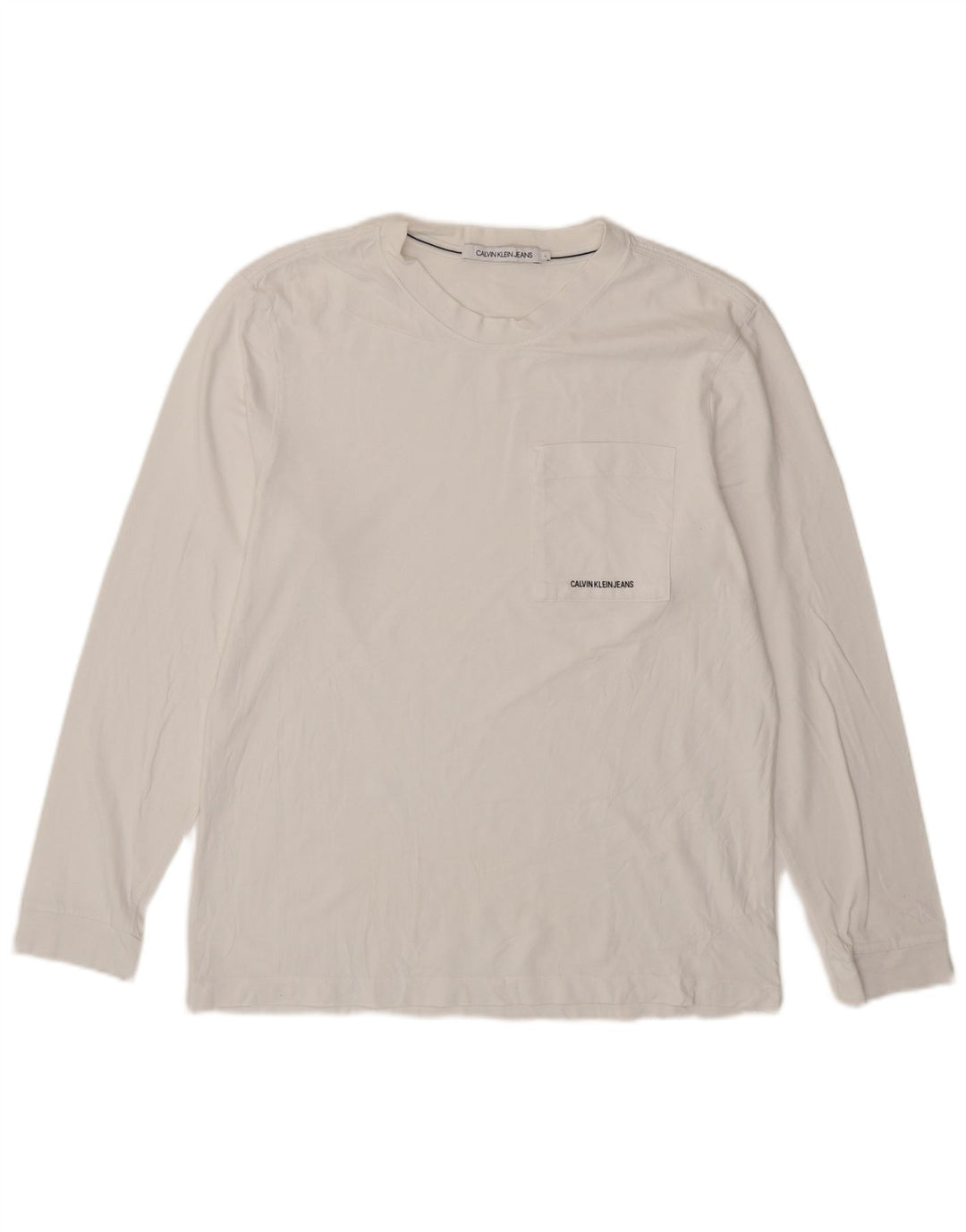 Мужской топ с длинным рукавом Calvin Klein Jeans, большой белый