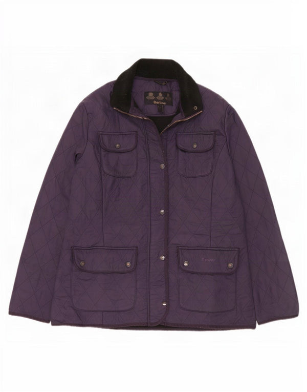 Barbour Womens Quilted Jacket UK 16 Large Navy Blue