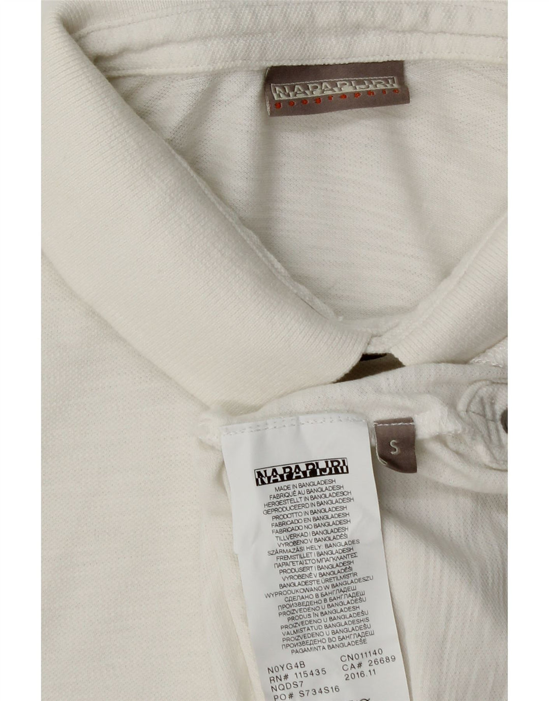 NAPAPIJRI Мужская рубашка поло с географическим рисунком, маленькая белая, хлопковая
