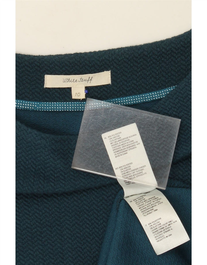 Женское платье-футляр WHITE STUFF UK 10, маленький размер, темно-синий, полиэстер с шевроном