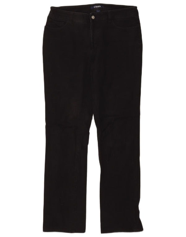 Женские прямые джинсы CHAPS US 8 Medium W32 L31, черный хлопок