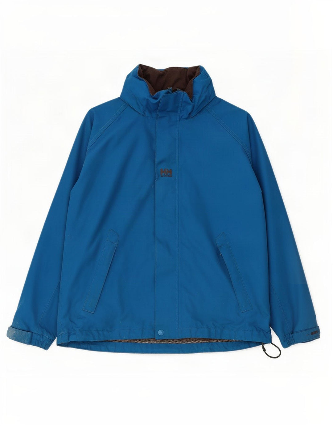 Helly Hansen Дождевик с капюшоном и графическим рисунком для мальчиков 13-14 лет, синий полиэстер