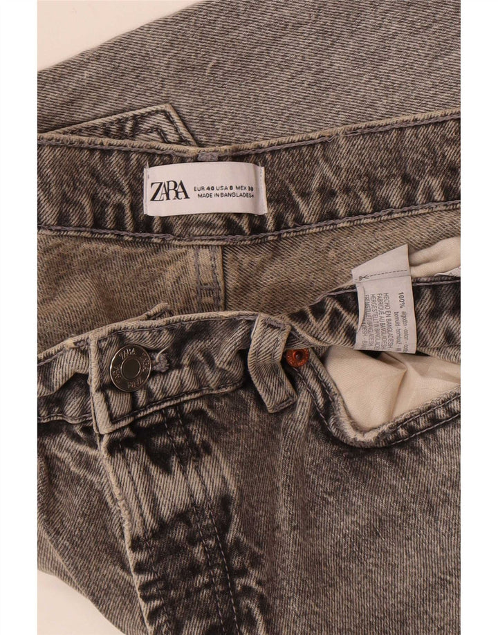 Женские прямые джинсы Zara EU 40 Medium W30 L34 Серый хлопок