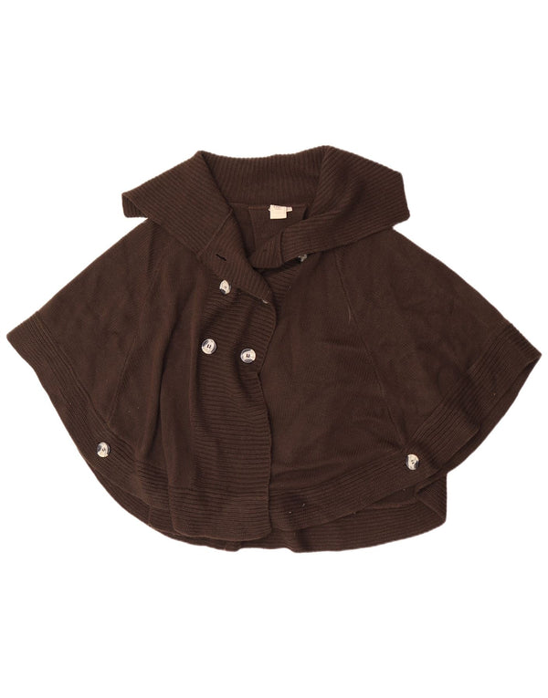 Женский свитер-кардиган-пончо Cotton Traders, Великобритания, 26/28, 5XL, коричневый акрил