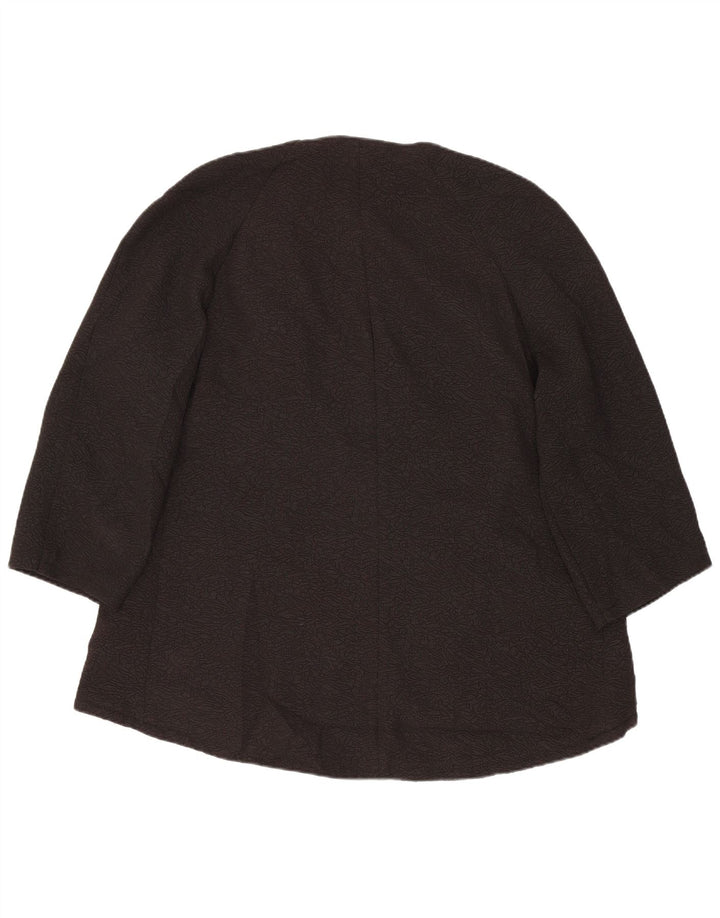 Женский открытый пиджак с рукавами 3/4 MARKS & SPENCER UK 10, маленький черный