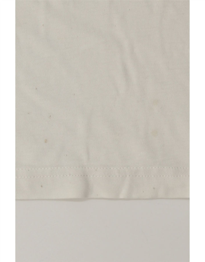 Мужская футболка ADIDAS с рисунком, средний размер, белый хлопок, хлопок