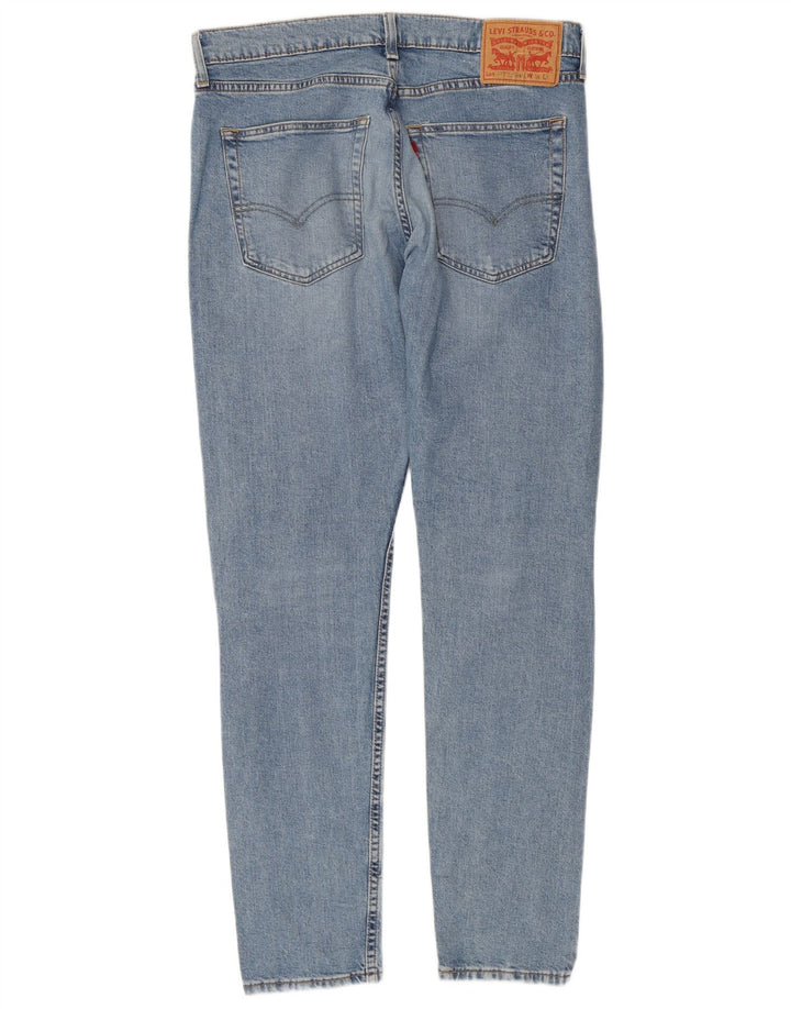 Мужские зауженные зауженные джинсы Levi's 512 W34 L32 синие, хлопок