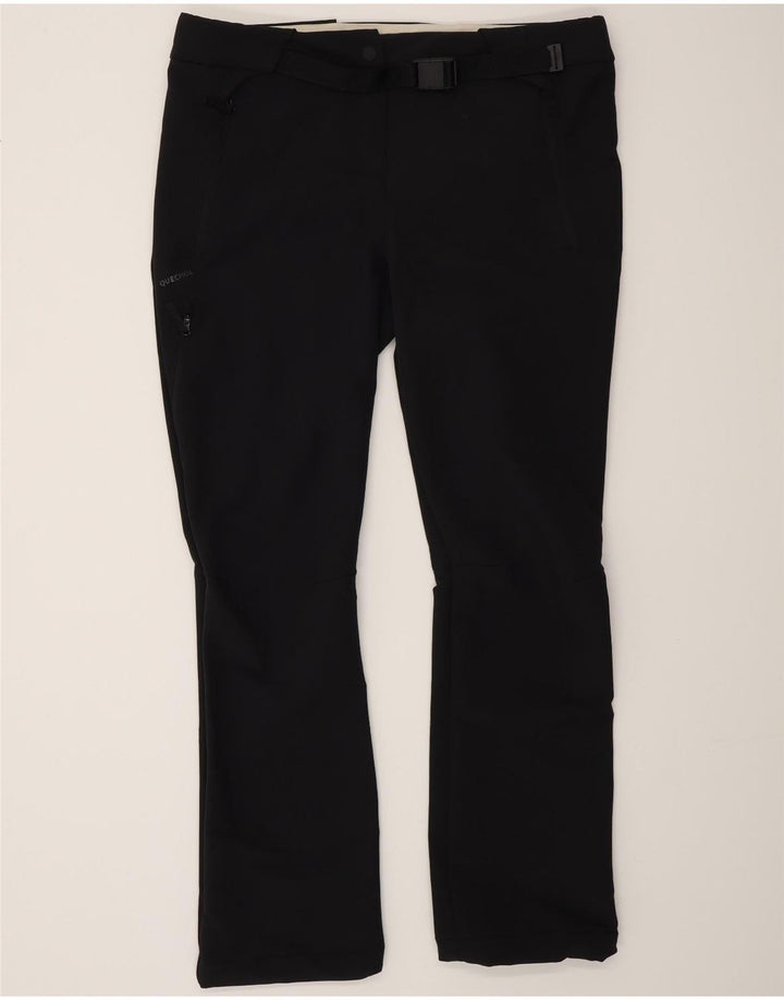 Decathlon Женские брюки карго Bootcut, большие размеры W38 L31, черные, полиэстер