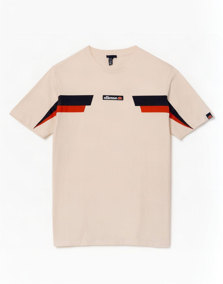 Ellesse Мужская футболка с рисунком Top XL Белая с цветными блоками