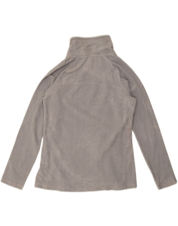 Женский флисовый джемпер с рисунком на молнии Calvin Klein UK 10, маленький серый