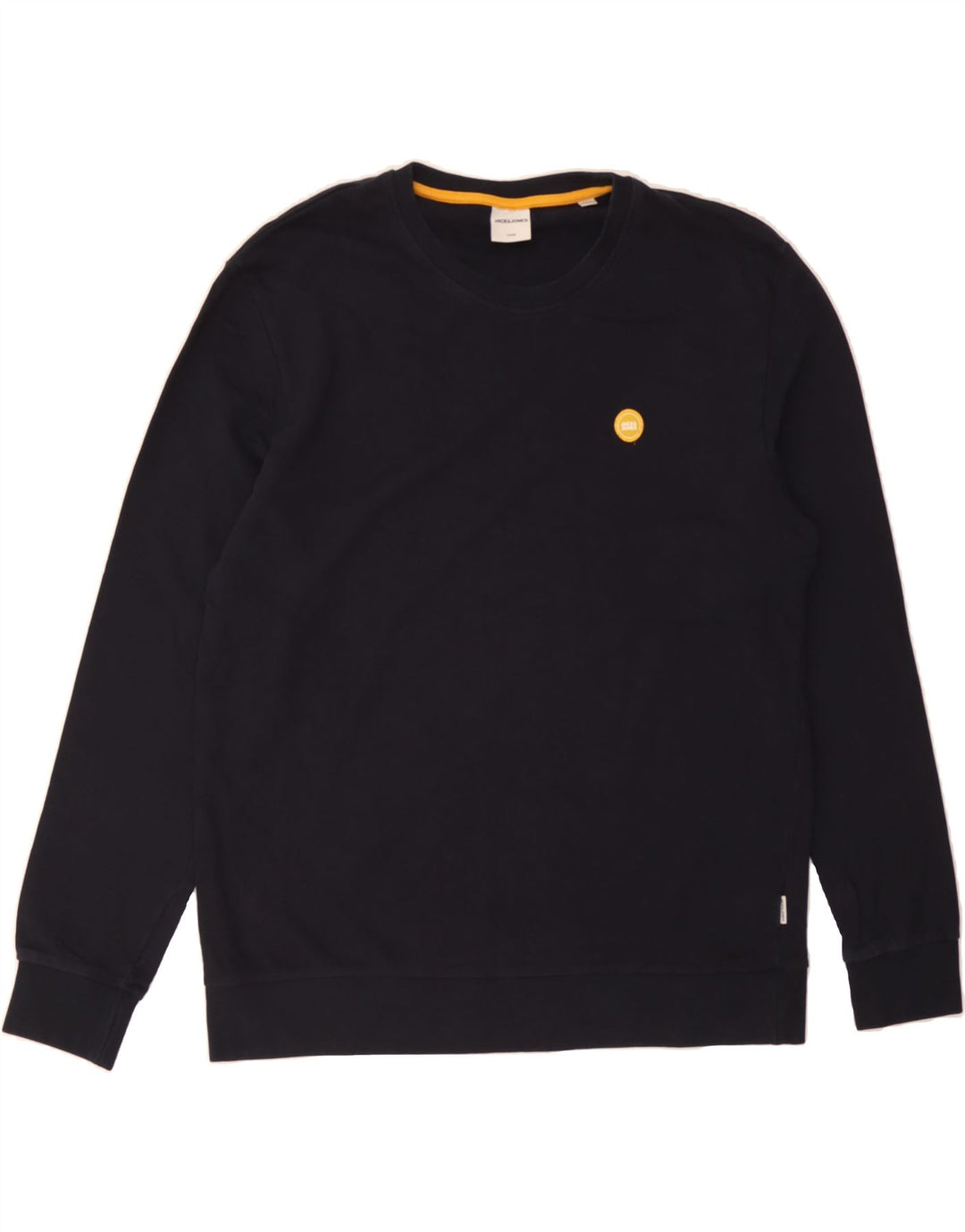 JACK & JONES Mens Sweatshirt Jumper XL Navy Blue Cotton Vintage Jack & Jones and Second-Hand Jack & Jones from Messina Hembry 