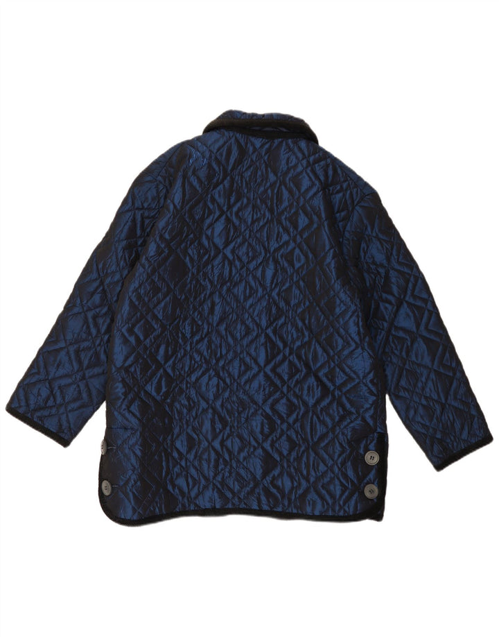 Giulia Galanti Женская стеганая куртка UK 12 Medium Navy Blue