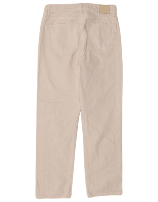 Massimo Dutti Женские повседневные брюки EU 36 Small W26 L27 Белый хлопок