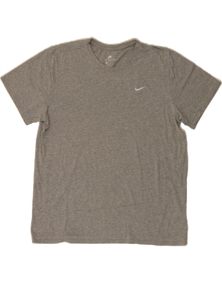 NIKE Mens Athletic Cut T-Shirt Top XL Grey Cotton Vintage Nike and Second-Hand Nike from Messina Hembry 