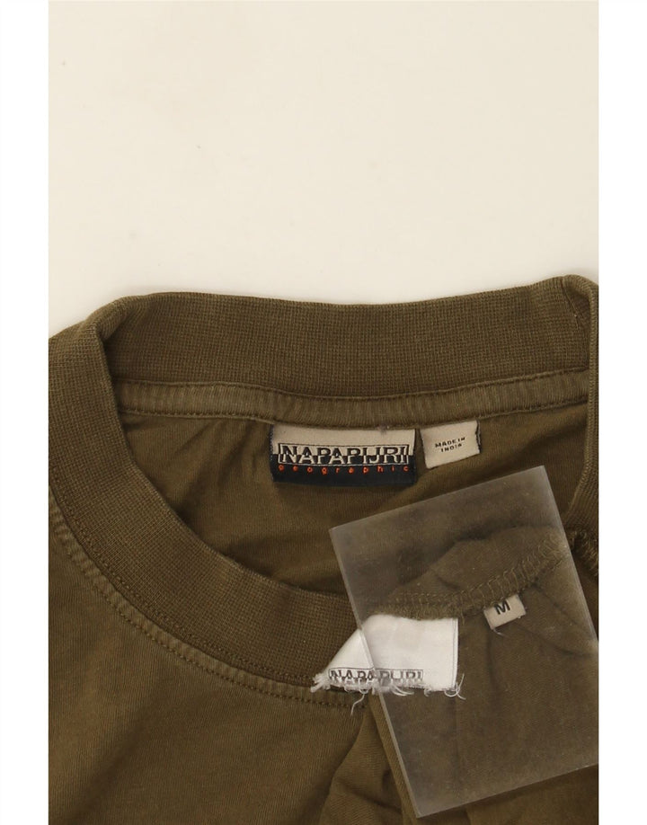 Napapijri Мужская футболка с рисунком Верх среднего цвета хаки