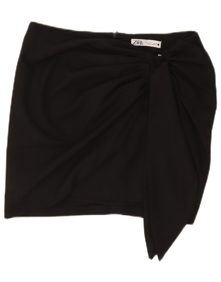 Женская мини-юбка Zara большая W30 черная