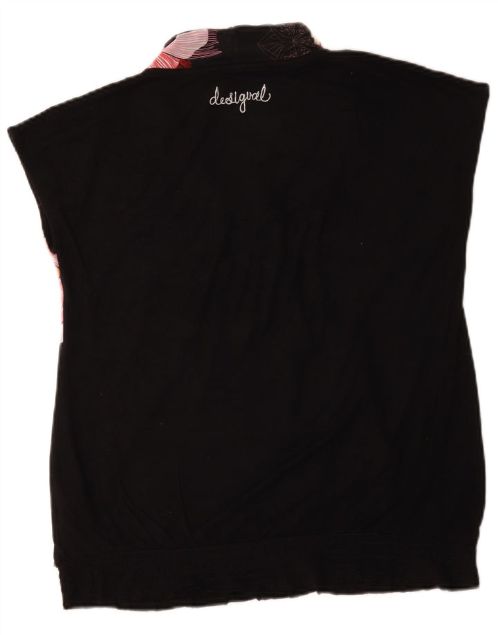 Женская блузка Desigual Top UK 16, большая разноцветная вискоза с цветочным принтом