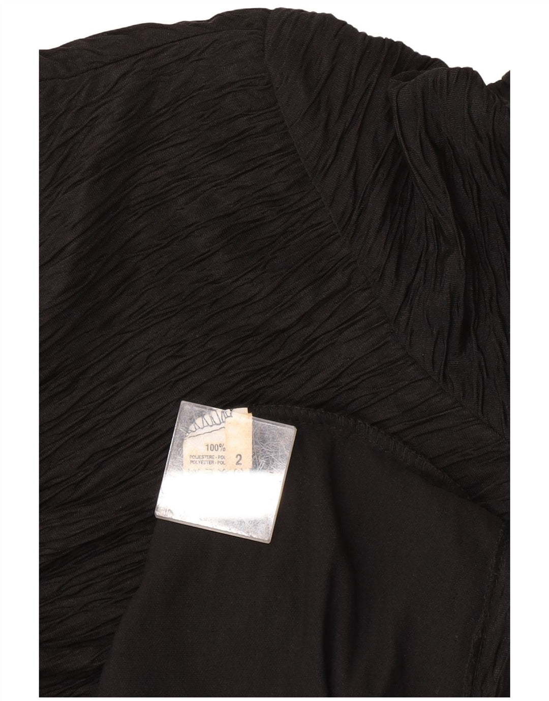 Винтажное женское платье-футляр США 2 XS, черный полиэстер