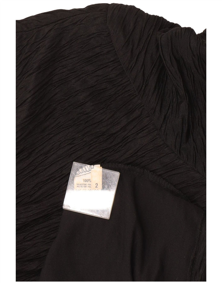 Винтажное женское платье-футляр США 2 XS, черный полиэстер