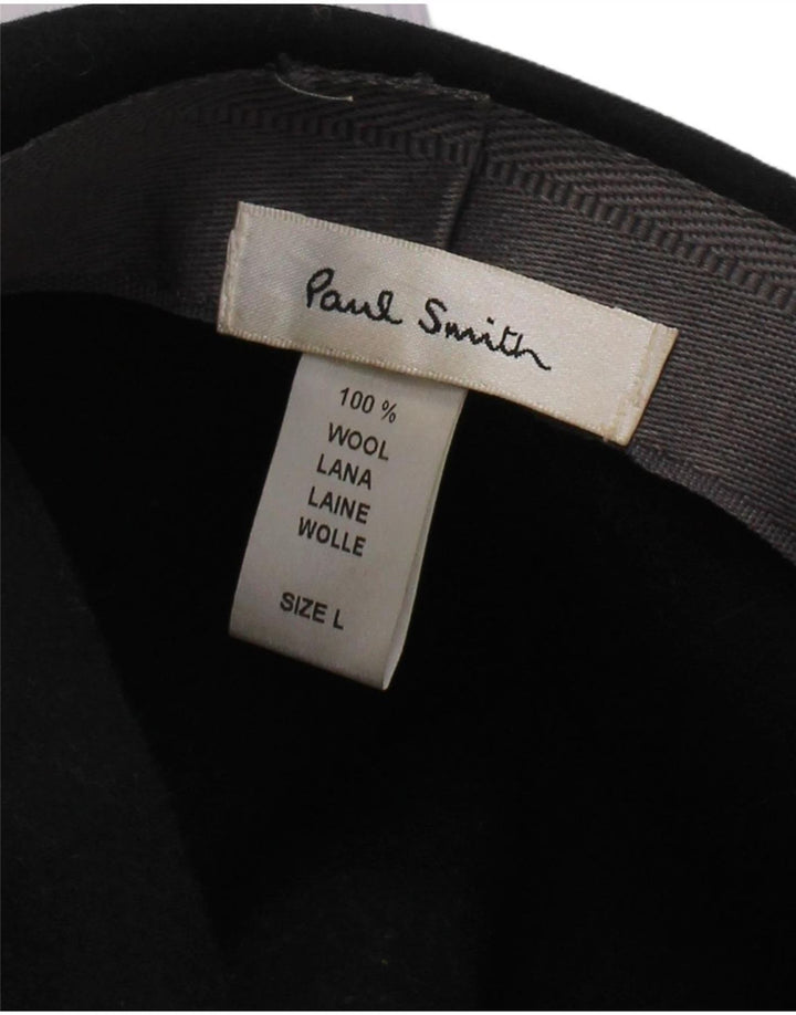 Мужская шляпа-федора Paul Smith, большая, черная, классическая, из шерсти