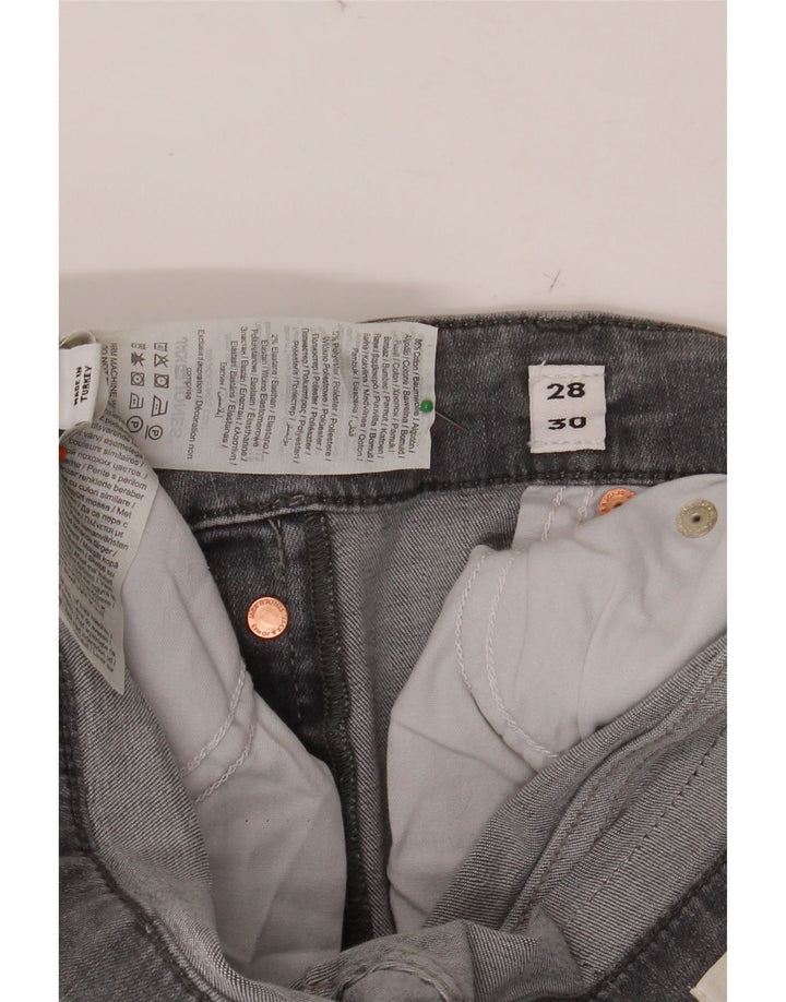 JACK & JONES Мужские узкие джинсы W28 L30 Серые хлопковые