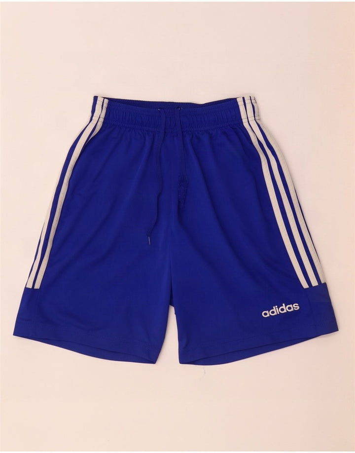 Мужские спортивные шорты Adidas Climalite, маленький синий полиэстер