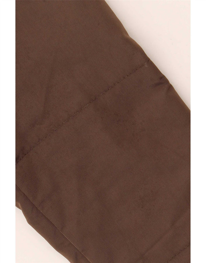 Женская стеганая куртка Marella UK 14, большая, коричневая, полиамид