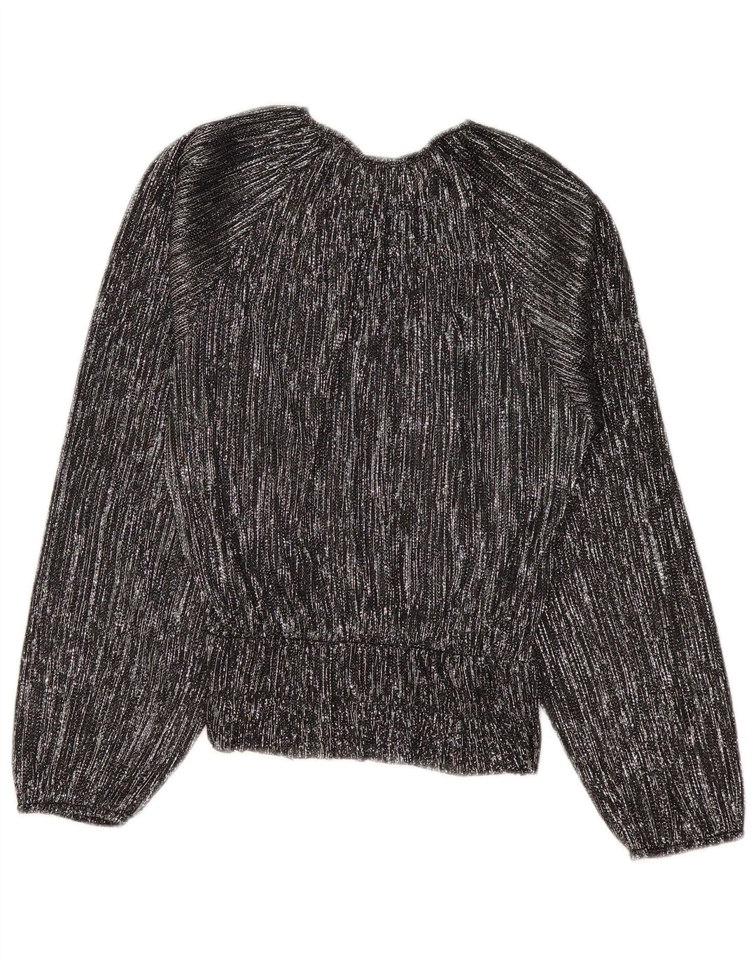 Женская блузка оверсайз с длинным рукавом ZARA UK 10, маленькая черная полоска