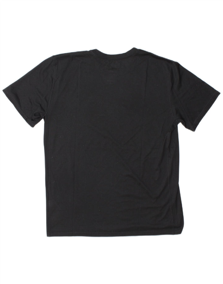 Мужская футболка Nike Dri Fit с графикой, большой черный полиэстер