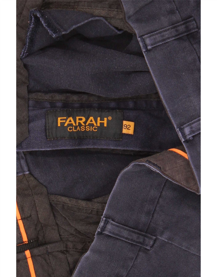 Мужские классические шорты чинос Farah W36, большие, темно-синие