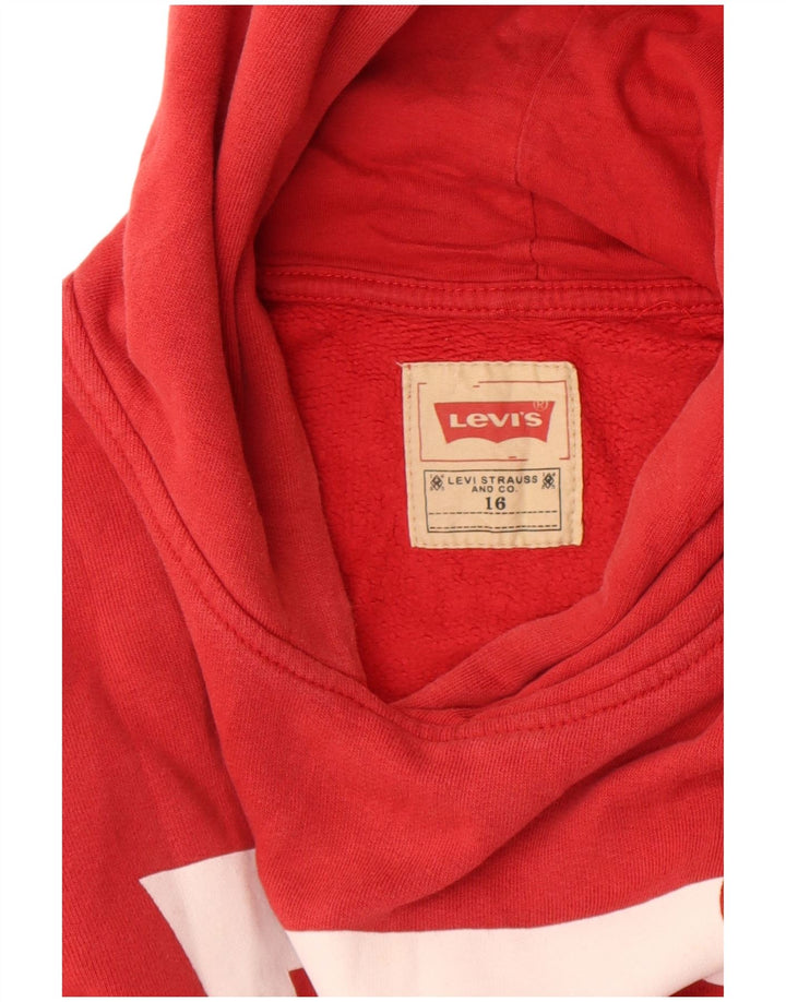 Джемпер с капюшоном Levi's для мальчиков 15-16 лет, красный