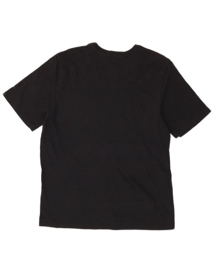 Женская футболка спортивного кроя с графическим рисунком NIKE Top UK 12, средний размер, черный хлопок