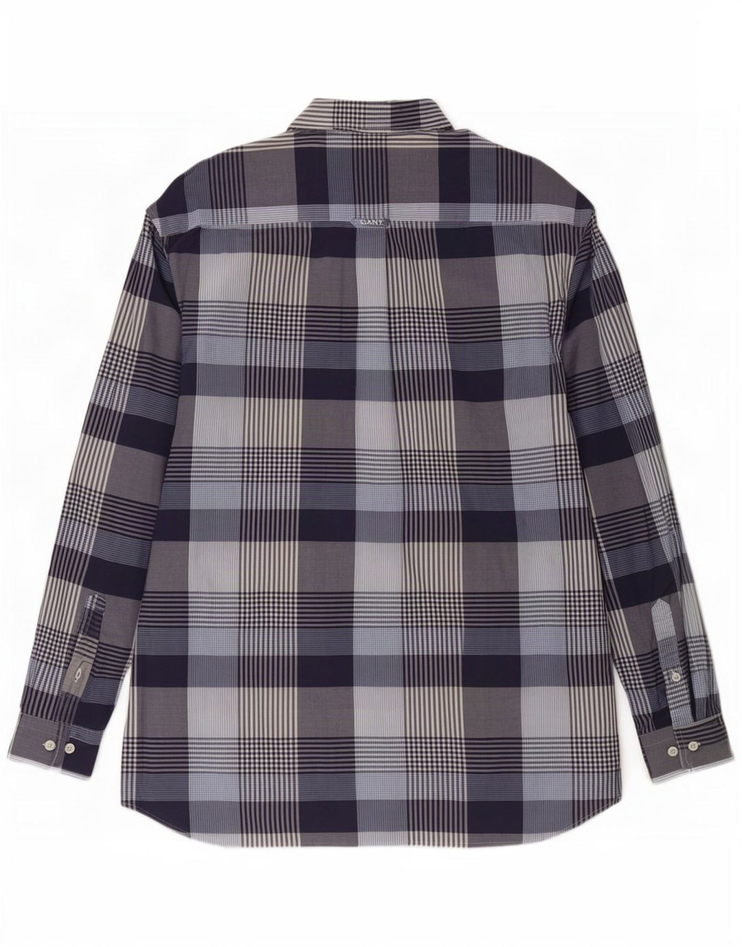 Мужская рубашка стандартного кроя Gant XL, темно-синяя клетка, хлопок