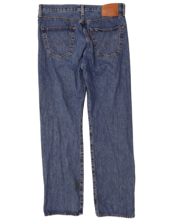 Мужские прямые джинсы Levi's 501 W34 L32 синие, хлопок