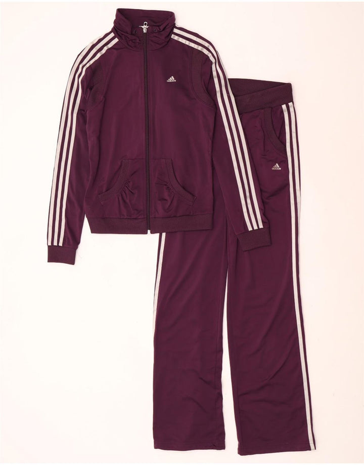 Женский спортивный костюм Adidas UK 12, средний фиолетовый, полиэстер