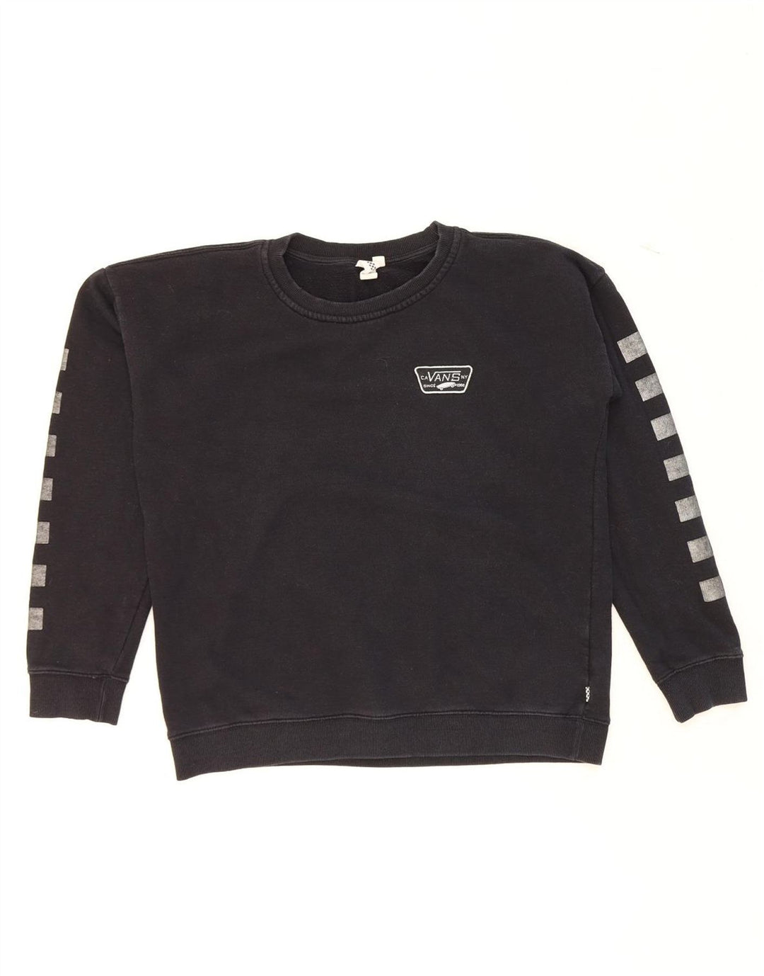 VANS Womens Sweatshirt Jumper UK 14 Medium Black Cotton Vintage Vans and Second-Hand Vans from Messina Hembry 