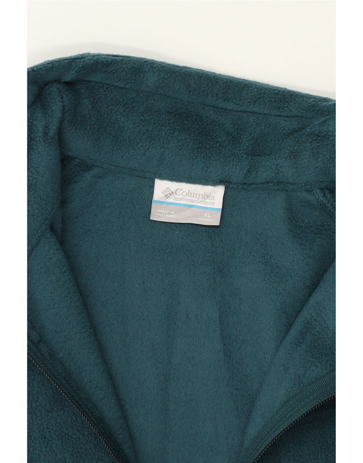 COLUMBIA Girls Duffle Jacket 14-15 Years XL Green Polyester Vintage Columbia and Second-Hand Columbia from Messina Hembry 