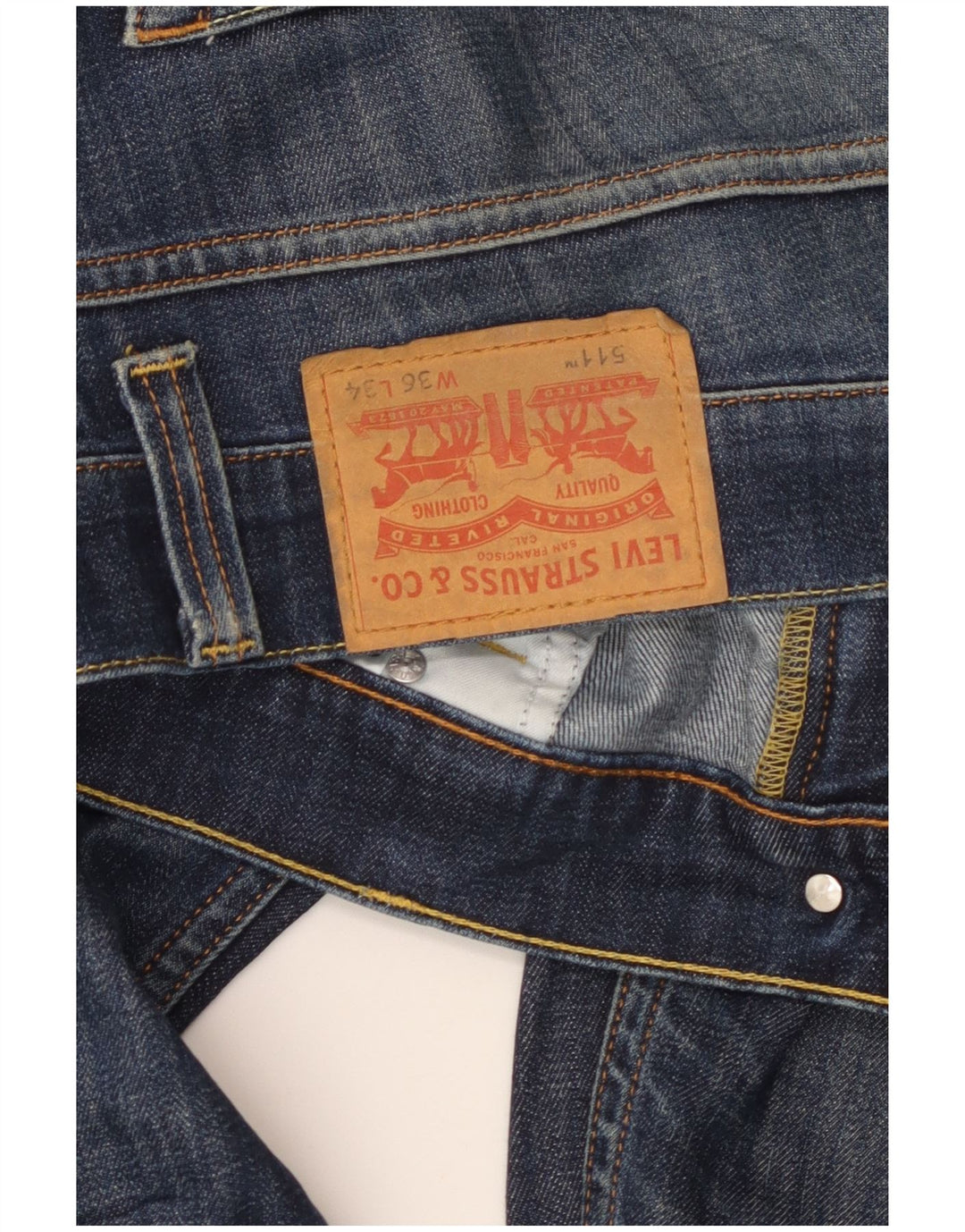 Мужские джинсы Levi's Slim 511 W36 L34 синие, хлопок