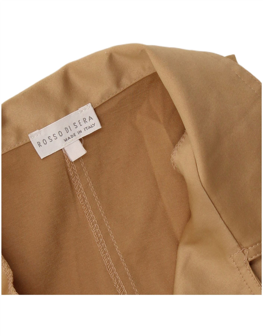 Rossodisera Женское Платье-Рубашка Без Рукавов UK 12 Средний Бежевый