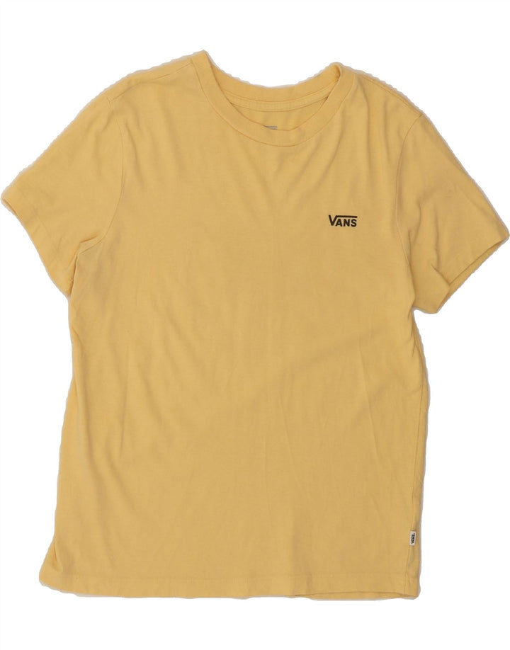 VANS Womens Graphic T-Shirt Top UK 12 Medium Yellow Cotton Vintage Vans and Second-Hand Vans from Messina Hembry 
