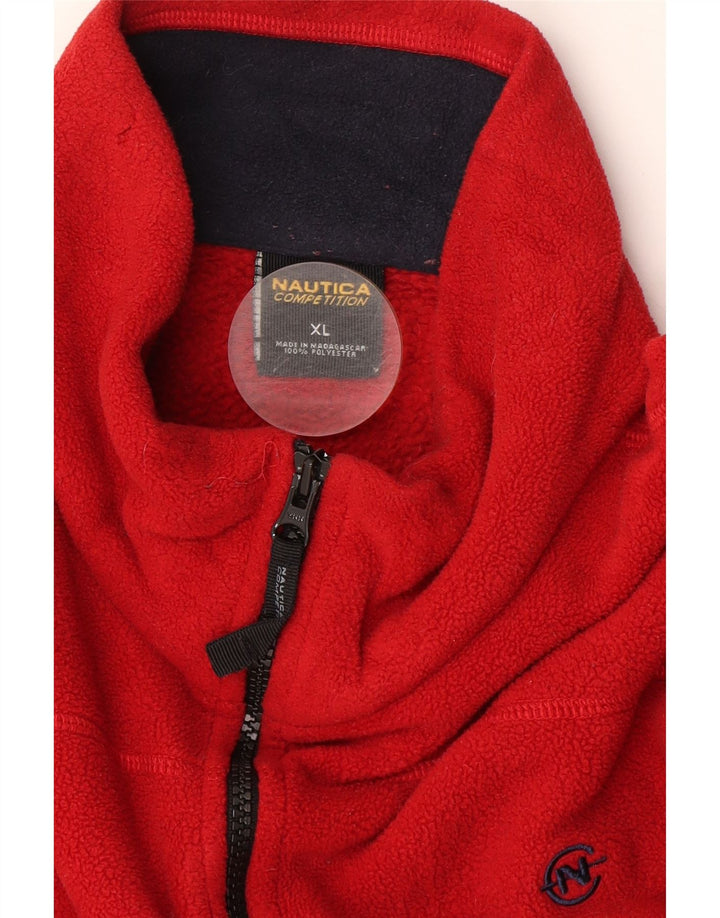 Мужской флисовый джемпер Nautica с воротником на молнии XL, красный полиэстер