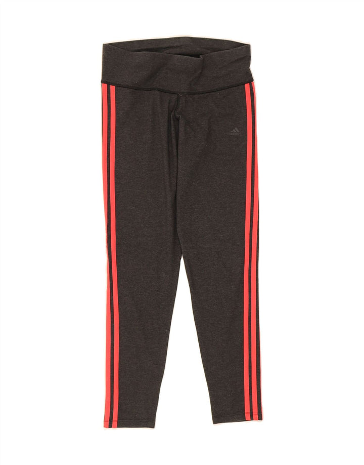 ADIDAS Womens Climalite Leggings UK 12/14 Medium  Grey Cotton Vintage Adidas and Second-Hand Adidas from Messina Hembry 