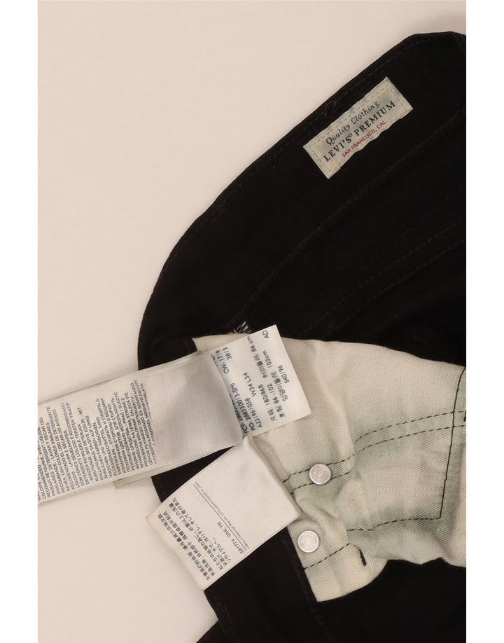 Мужские зауженные зауженные джинсы LEVI'S 512 W34 L34, черный хлопок