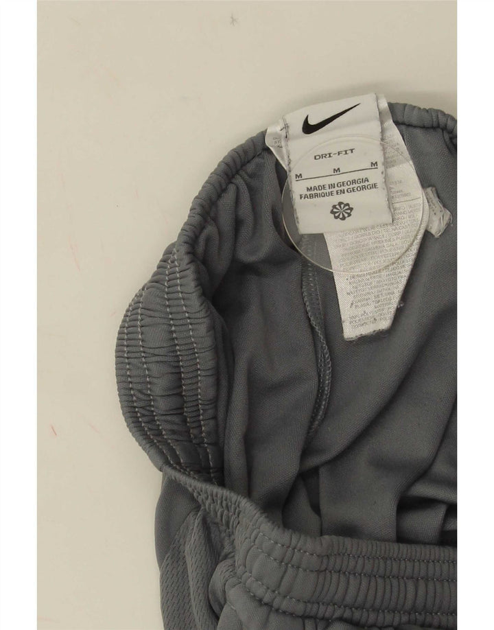 Женские спортивные брюки Nike Dri Fit UK 14, полиэстер среднего серого цвета