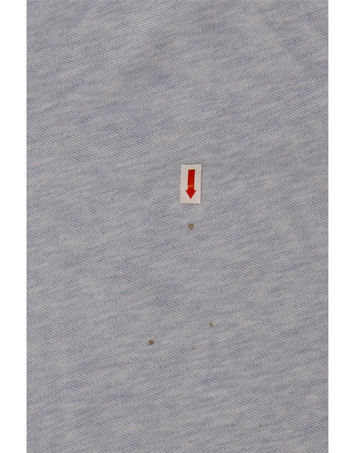 Мужская рубашка-поло классического кроя Lacoste, размер 4, средний синий с крапинками, хлопок