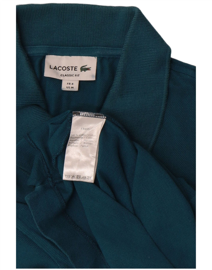 Мужская рубашка поло Lacoste классического кроя, размер 4, средний синий хлопок