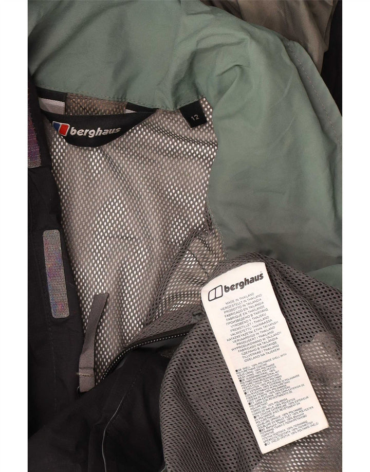 Berghaus Дождевик с капюшоном для мальчиков 11-12 лет Черный Полиамид