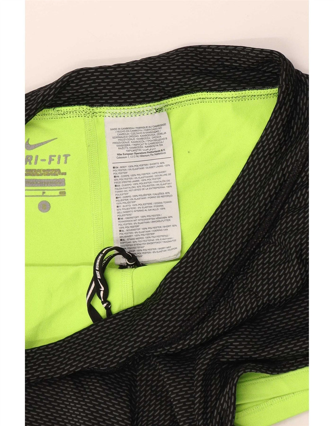 Женские спортивные шорты Nike Dri Fit UK 8, маленькие черные, полиэстер