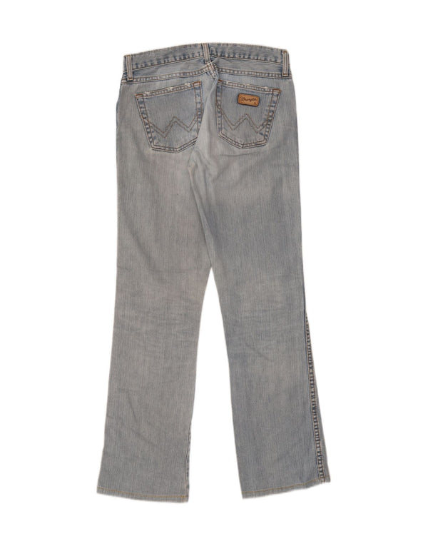 Wrangler Womens Hipster Bootcut Jeans W27 L34 Blue Cotton