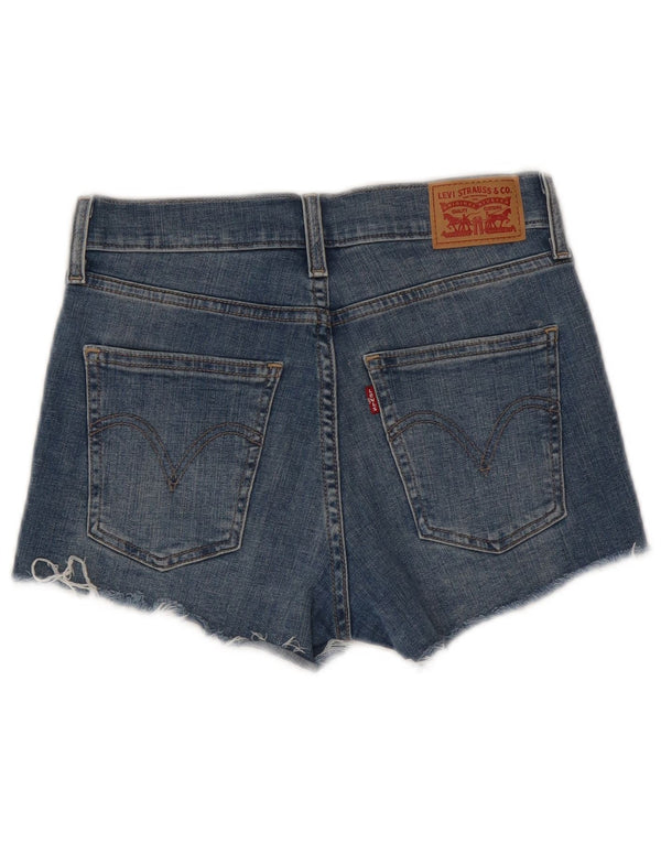 Женские джинсовые шорты Levi's с потертостями W25 XS, синие, хлопок